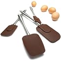 Tom Douglas by Pinzon 4-Piece Stainless-Steel Spatula Set, Bittersweet Chocolate