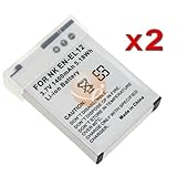 2 PACK Nikon EN-EL12 (1050 mAH) Replacement Battery for Nikon Coolpix S8000 ....