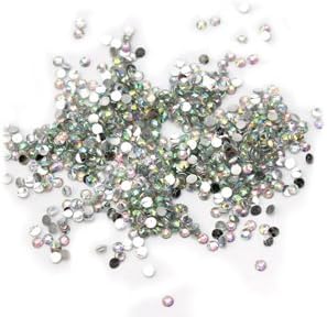 1000pc Multicolor Nail Art Tips Crystal Glitter Rhinestone Craft DIY Decoration