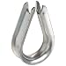 Peerless 4514540 Malleable Steel Wire Rope Thimble, Zinc Finish, 1/2" Wire Size, (Pack of 20)