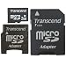 Electronics : Transcend - Flash memory card ( microSD to SD/mini SD adapters included ) - 2 GB - microSD