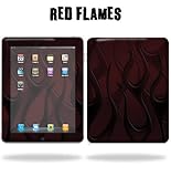 MightySkins Protective Vinyl Skin Decal Sticker for Apple iPad tablet e-reader 3G or Wi-Fi - Red Flames