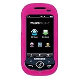 Pink Soft Silicone Phone Protector Cover Case for Samsung Suede R710