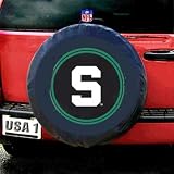 Michigan State Spartans NCAA Spare Tire Cover (Black) 