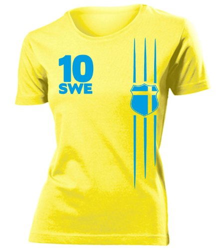 FUSSBALL WM 2014 – SCHWEDEN FANSHIRT 3297(F-G) Gr. S
