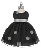 New Geometric Circle Dotted Organza Dress (Assorted Color) 6M to 24M