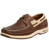 Rockport Mens Schooner Boat Shoe,Brown/Beige,7 M