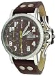 Adee Kaye Stainless Steel Mens Graham Style Automatic Military Watch With Brown Dial