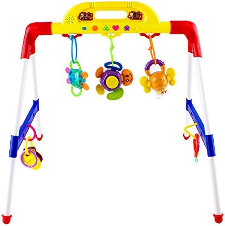 Baby Music Play Gym, Plays 14 Different Songs And Sounds, Includes Detachable Teethers, Educational Learning Activity Center for Babies