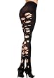 Spandex Ripped Opaque Stirrup Leggings