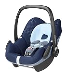 Produkt-Bild: Maxi-Cosi 63005291 Pebble Kinderautositz Gruppe 0+ (bis 13 kg), ab der Geburt bis ca. 12 Monate, FamilyFix Konzept, dress blue