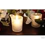 Double Heart Wedding Candle Holder with 4 Hour Candle (Set of 96)