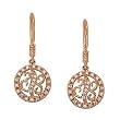 14K Rose Gold Diamond Earrings