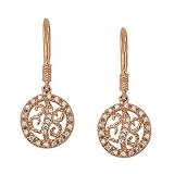 14K Rose Gold Diamond Earrings