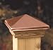 4-7/8x4-7/8 Copper High Point Post Cap [CAPITOL CITY LUMBER]