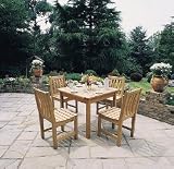 gf4u Iroko Tudor Table 90cm Dining Set