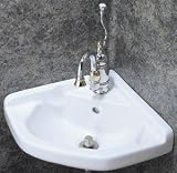 Elizabethan Classics English Turn Corner Basin - White