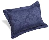 Pinzon Medallion Cotton Sateen Standard Sham, Indigo