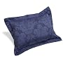 Pinzon Medallion Cotton Sateen Standard Sham, Indigo
