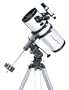 White TwinStar 6" Short Tube Reflector Telescope EQ Mount