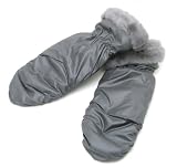 UGG Australia Snowbyrd Sheepskin Mittens Gloves – Charcoal L/XL