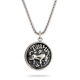 Eve s Addiction Sterling Silver Taurus Zodiac Pendant April 20 - May 20
