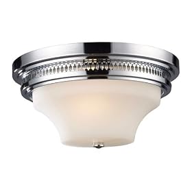 ELK Lighting 15015-2 2 Light Flush Mount in Polished Chrome