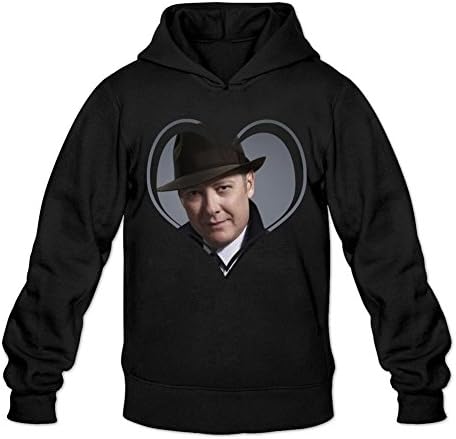 PIHOODIE Men's JAMES SPADER The Blacklist Hoodie Black L