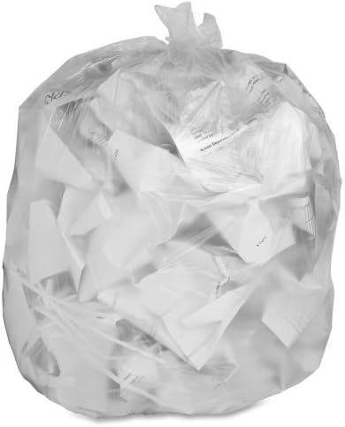 Wholesale CASE of 10 - Genuine Joe Economy High-Density Can Liners-Can Liners,16 Gal, 5mic/.20mil, 24"x31", 1000/CT,Translucent