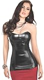 Gothic Long Line Black Leather Look Corset (34) Gothic Long Line Black Leather Look Corset (34)