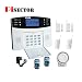 PiSector Cellular GSM Home Security Alarm System Pack, Auto Dial, LCD Display, 433MHz