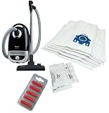 (Pack x 10) Brand New MIELE GN Series S5210 Replacement Vacuum Cleaner Hoover Synthetic Cloth Microfibre Micro Fibre DUST BAGS & FILTERS & Flower Fresh Scented AIR FRESHENER STICKS - Made By FIRST4SPARES For Miele Series