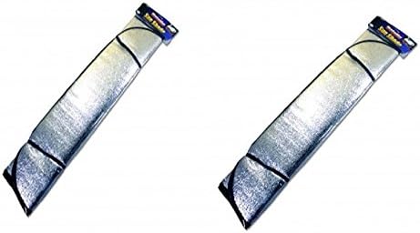 Car Sun Shade for Front Window Metalic Reflector 2 Pack with Side Window Sun Shade with Suction Cup