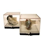 Mineral Set 02 Axinite Sphene Grossular Diopside Box of 2 Specimen Rock