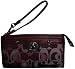 Women's Coach Penelope Optic Signature Zippy Wristlet Wallet Bordeaux