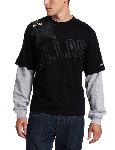 NHL Men's Dallas Stars Scrimmage Splitter Long Sleeve Tee (Black, XX-Large)