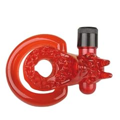 Playhouse Ultimate Love Toys PR0720036 Rampant Red Bull, Vibrierender Cock- and Balls Ring, Silikon, mit Klitoris-Stimulator, super-stretchy, Red