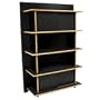 Linear Bookcase With Storage - Slate