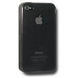 Amzer Wave Circle TPU Skin Case for iPhone 4 - Smoke (Fits AT&T iPhone)