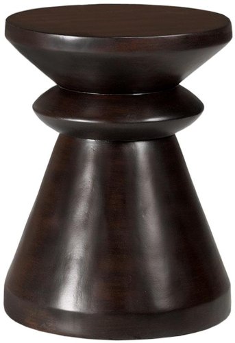 Pawn Accent Table 18 Hx13.75D BROWN