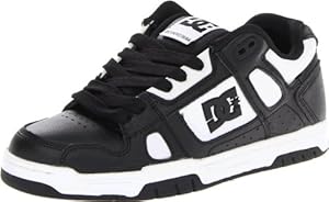 DC Men's Stag Sneaker,Black/White/Black,10 M US