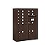 Salsbury Industries 3810D-08ZFU Surface Mounted Horizontal 4C Mailbox, Bronze