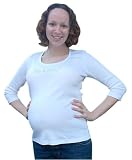 41prq8m 94L. SL160  White Its A Boy! Maternity Shirt with 3/4 Sleeve