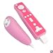 Bargaincell- Permium Protective Pink 2 Tone Silicon/silicone Skin Cover Case for Nintendo Wii Remote Controller & Nunchuk
