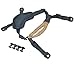 OSdream 4 Points Chin Strap with Bolts and Screws for Ordinary helmet/Suspension System Helmet Lanyard (Black)