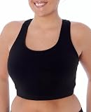 Danskin Women's Plus Supplex Lycra Racer Back Bra Top