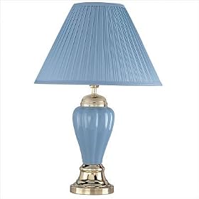 Ceramic Table Lamp- Blue(27")