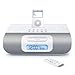 iLuv Alarm Clock Audio System with Bluetooth for iPod and MP3 Players (White)