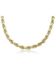 14k New Solid Yellow Gold Diamond Cut Rope Chain / Necklace 7mm Wide 26" inch Long