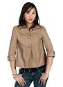 Women's 3-Button Capelet Style Jacket